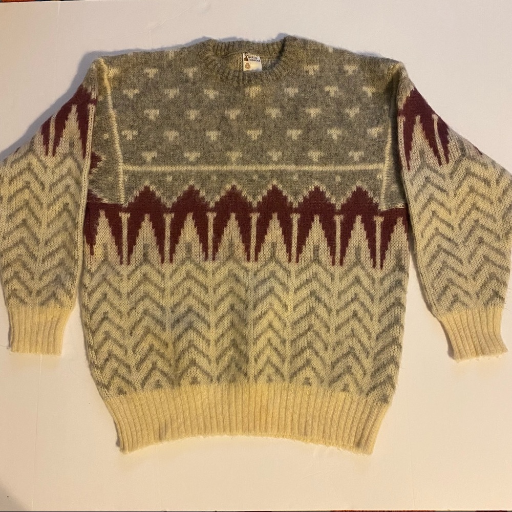 Alafoss Icewool | unisex Sz Large L | Ivory Pure Virgil Wool Sweater